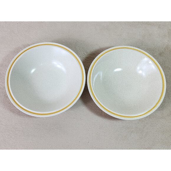 Hearthside Garden Festival Cereal Fruit Bowl 6 3/4" Stoneware 80s Japan x2 - Picture 2 of 11